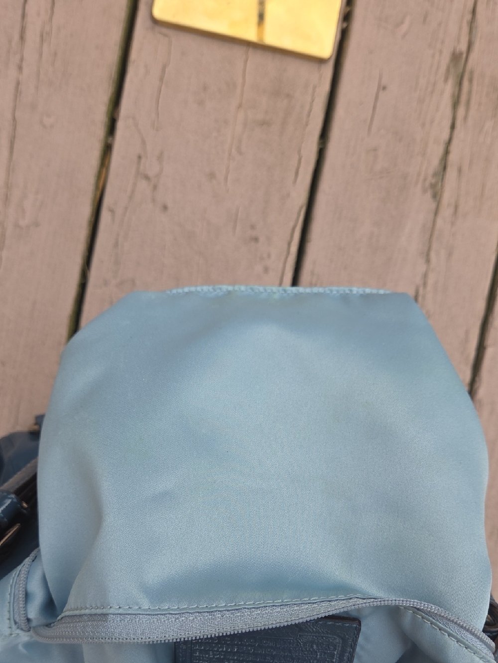 Coach Alexandria 15273 2010 Blue Patent Leather Crossbody $359 Retail. GUC - Picture 14 of 16
